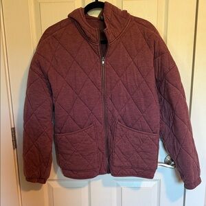 Wild Fable Maroon Quilted Hoodie